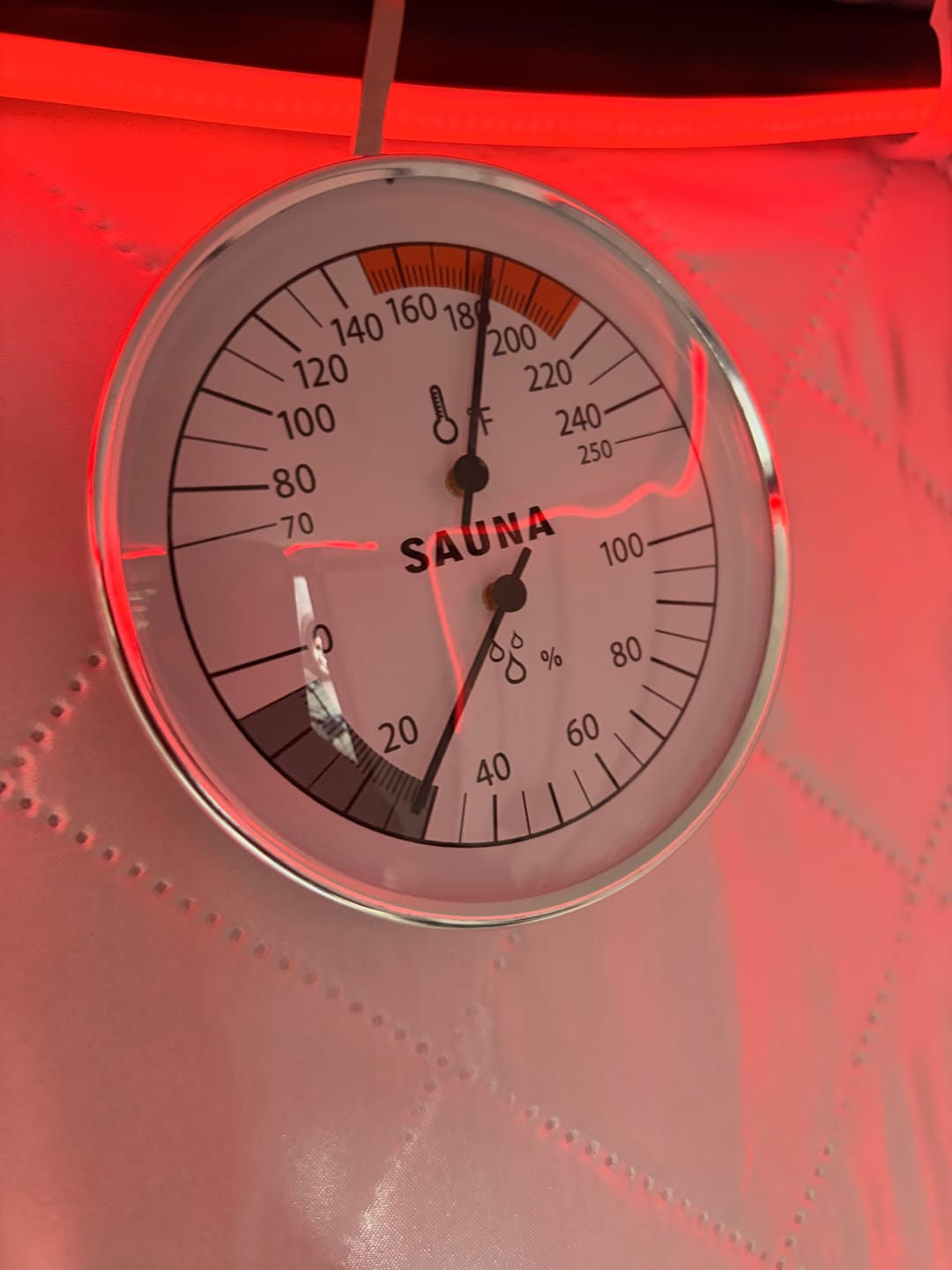 Customer photo review of SaunaPro® The World's First Clinical-Grade At-Home Red-Light Sauna