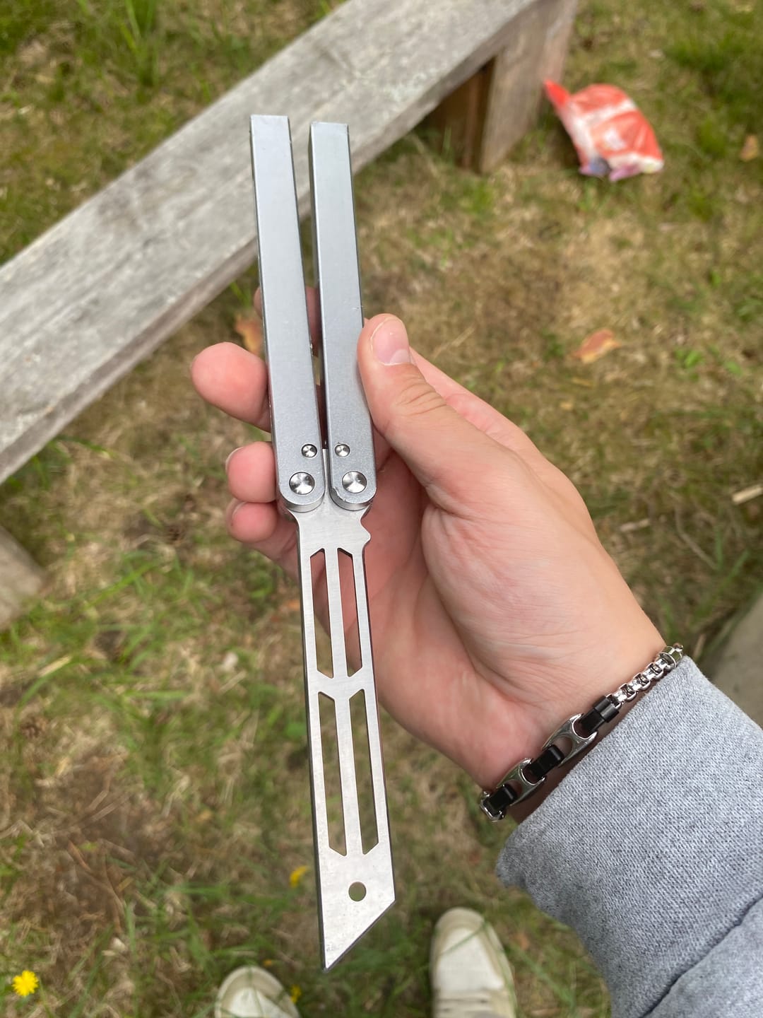 Customer photo review of theone squid clone Aluminum alloy handle stainless steel blade Bushing
