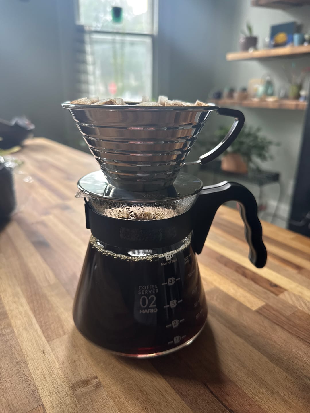 Customer photo review of Kalita Wave 185 Coffee Filters - 100ct