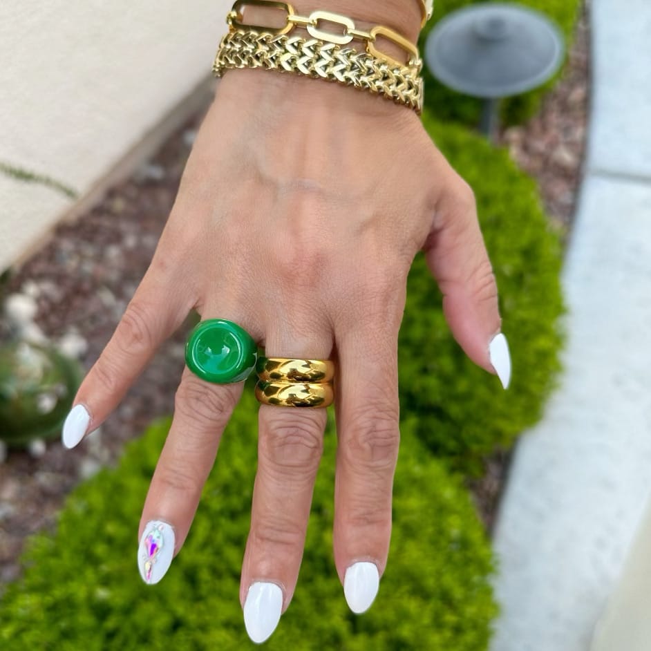 Customer photo review of Noel Green Statement Ring