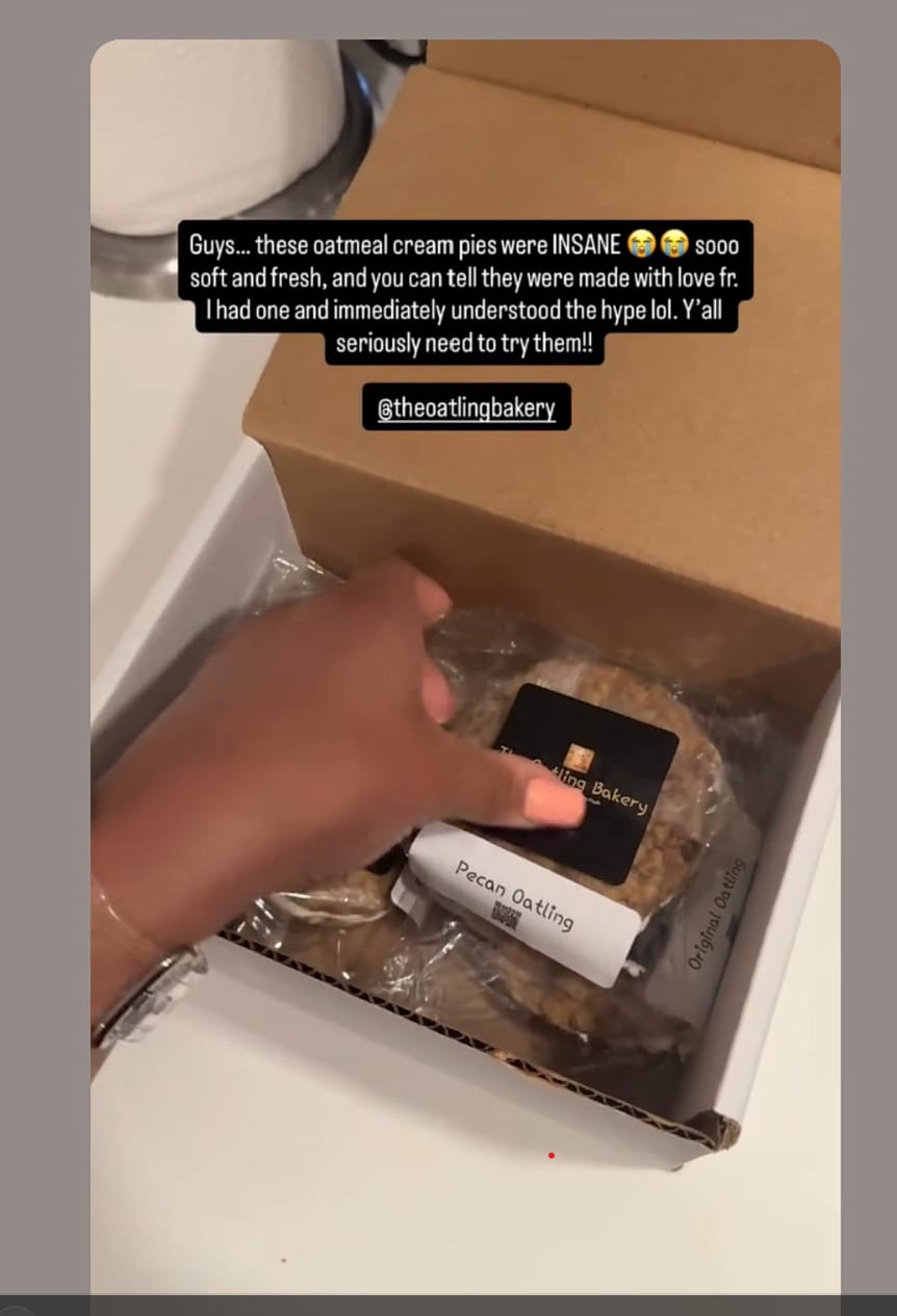 Customer photo review of Oatling Oatmeal Pecan Cream Pies