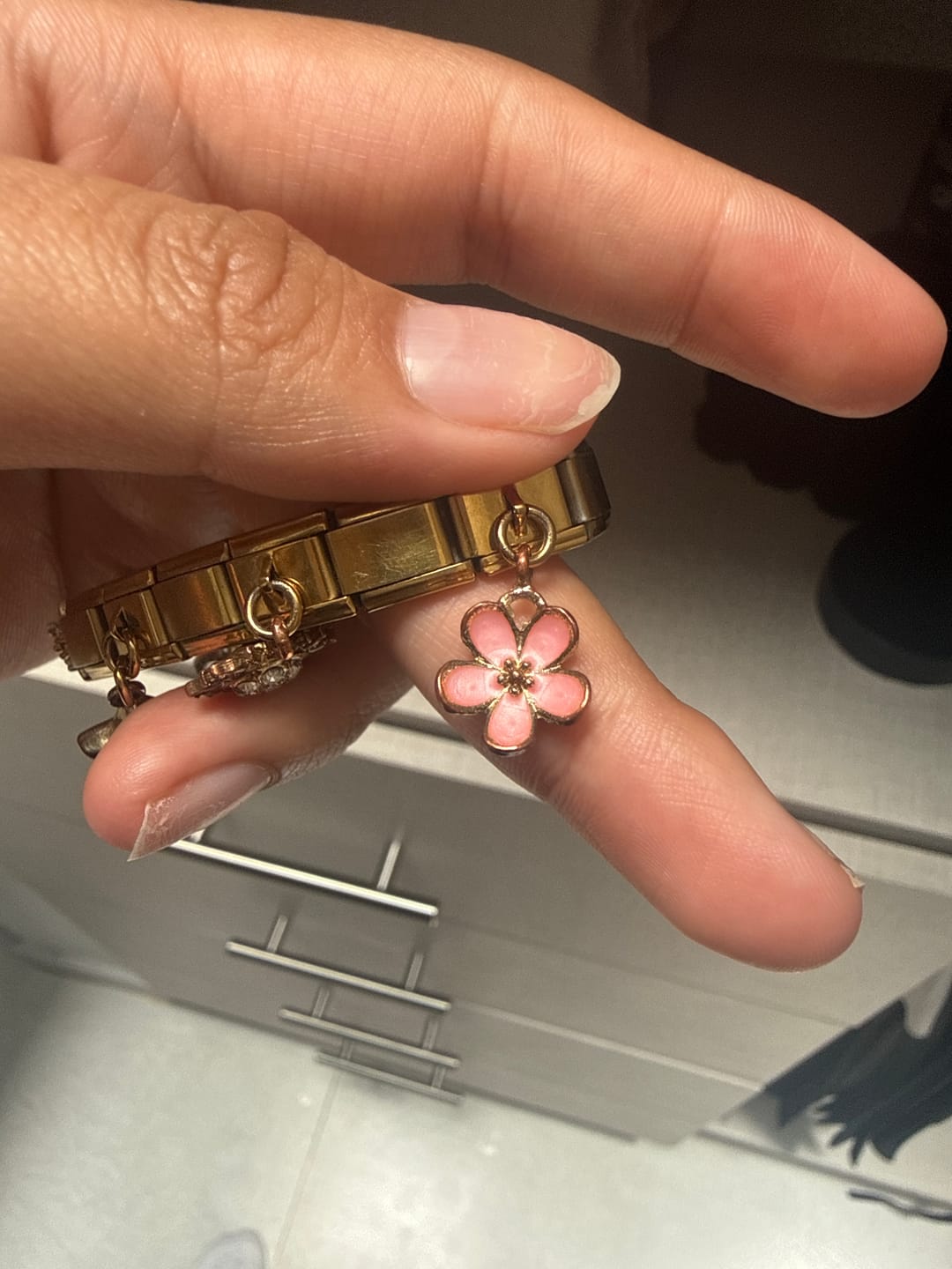 Customer photo review of Charm Flor rosa
