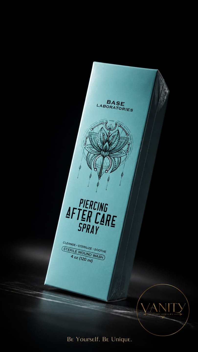 Customer photo review of Piercing Aftercare Spray Wholesale (Custom)