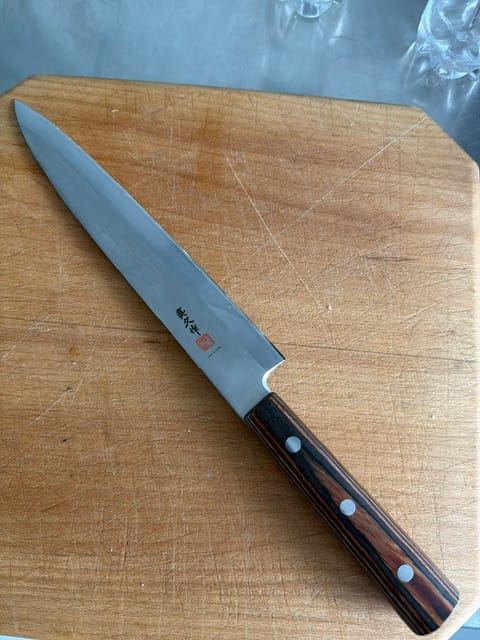 Customer photo review of Knivsliping per post