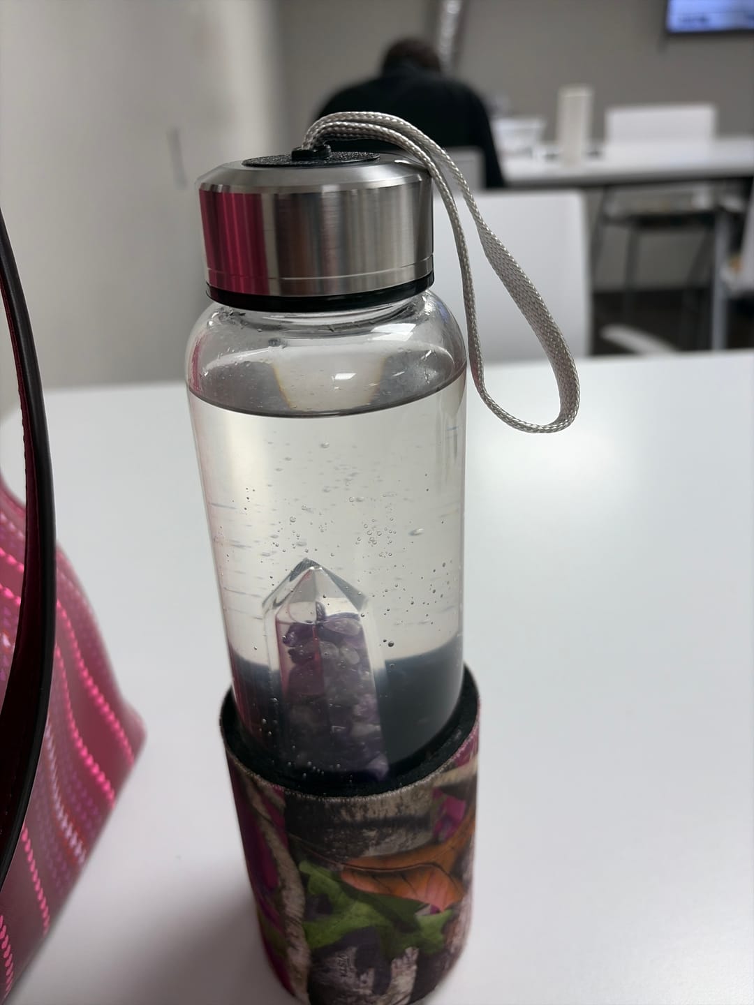 Customer photo review of Crystal Elixir Water Bottle