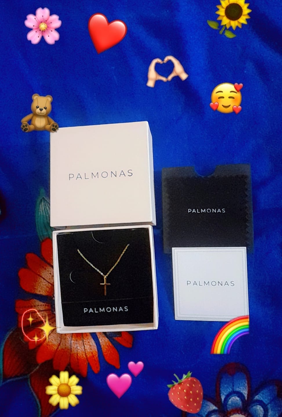 Customer photo review of Golden Cross Necklace