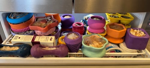 Customer photo review of FreezCone – The Ice-Cream–Shaped Enrichment Dogs Can’t Put Down