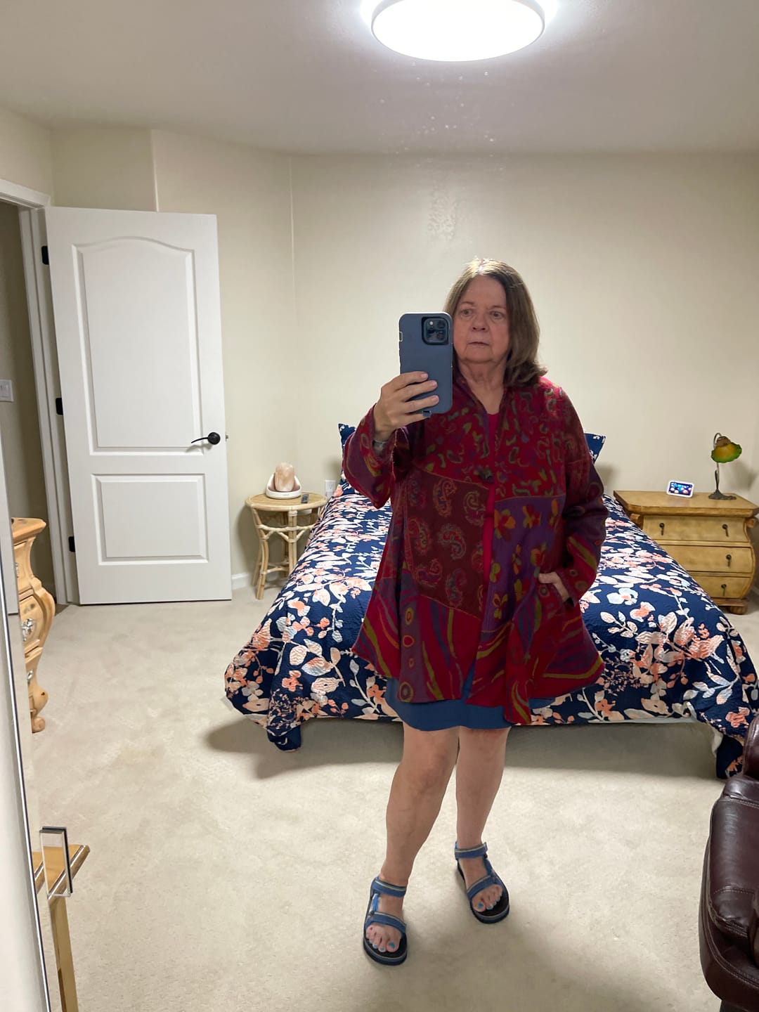 Customer photo review of Duster Jacket ~ Fuchsia Abstract