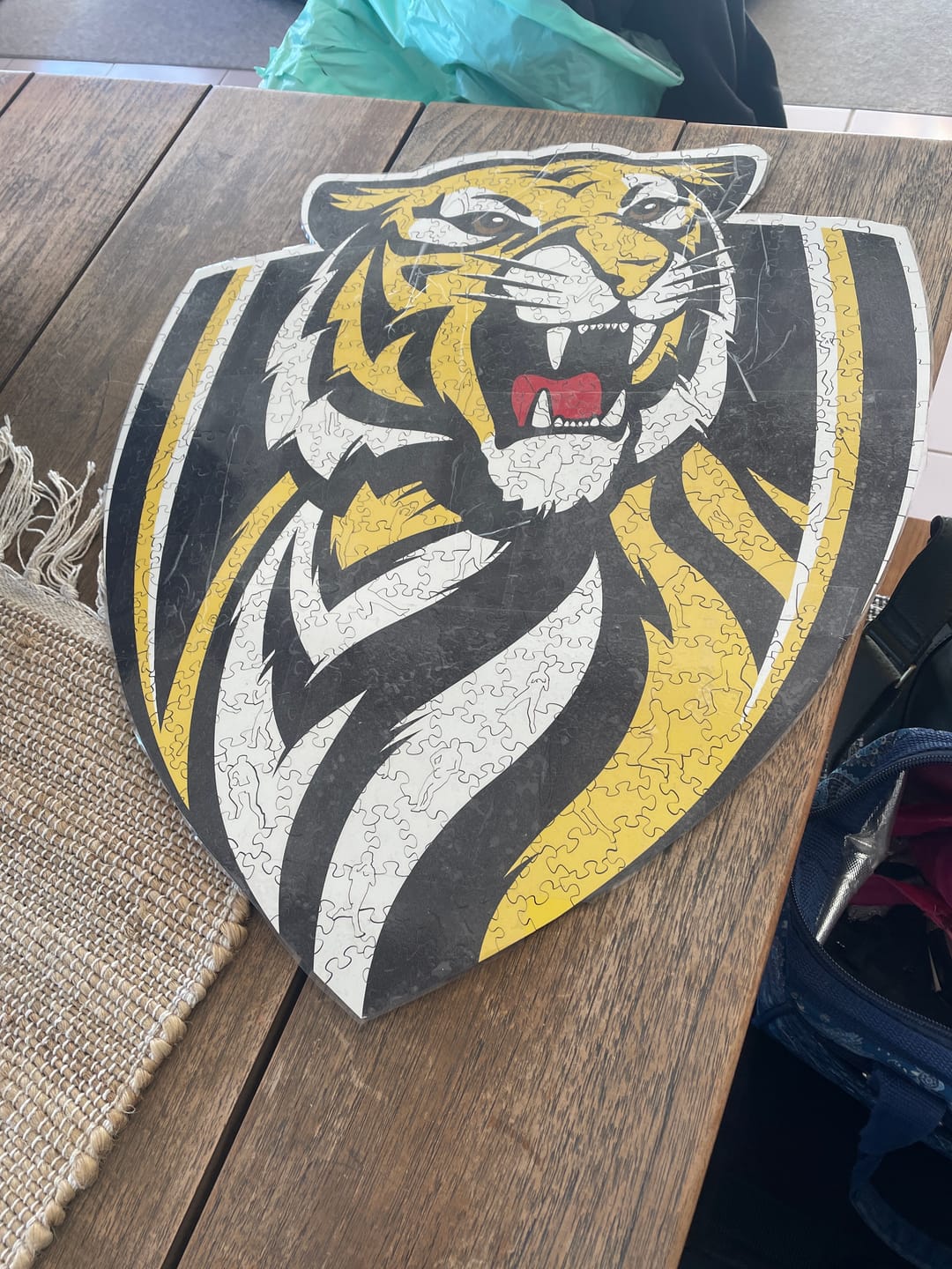 Customer photo review of Richmond FC Logo - Wooden Puzzle