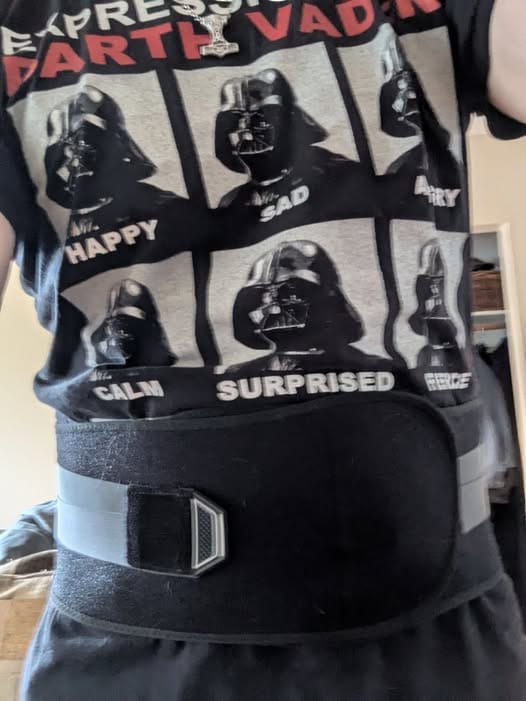 Customer photo review of Rider's Back Support