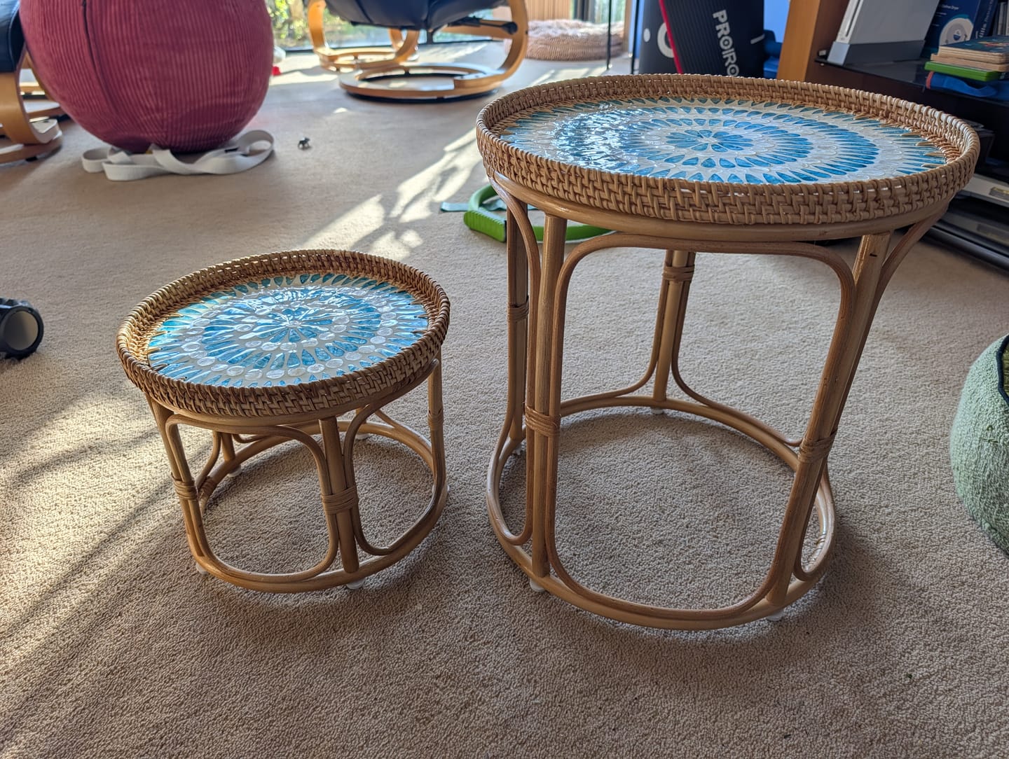Customer photo review of Serene Rattan Table Set