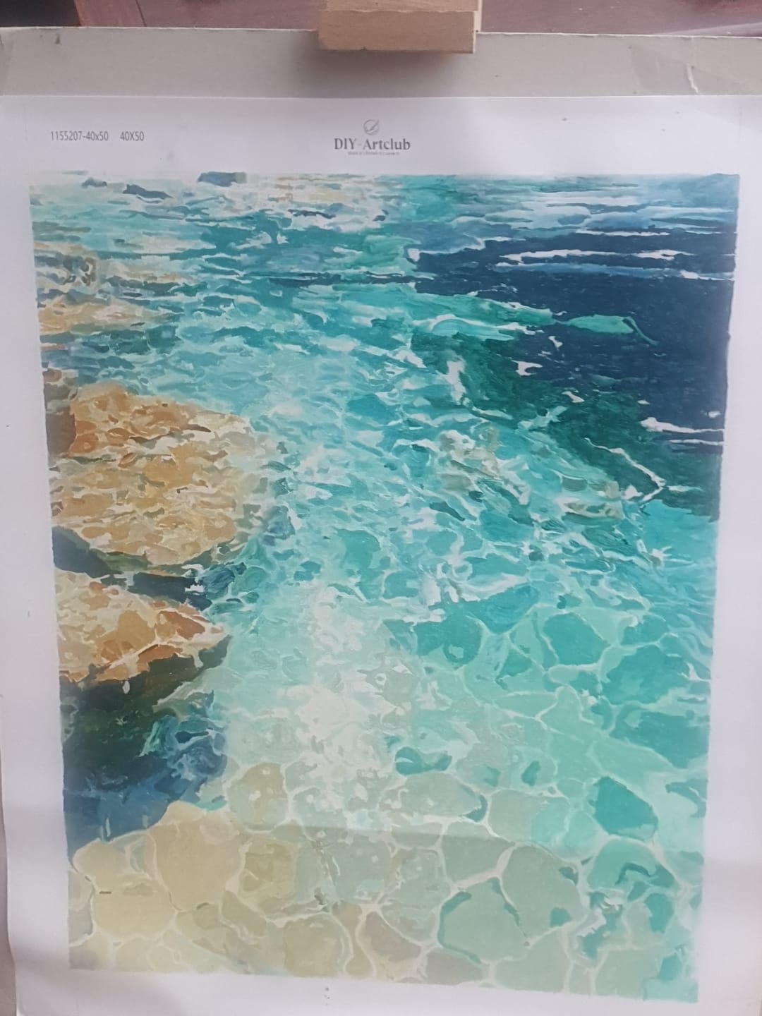 Customer photo review of Transparent waters | Paint by Number