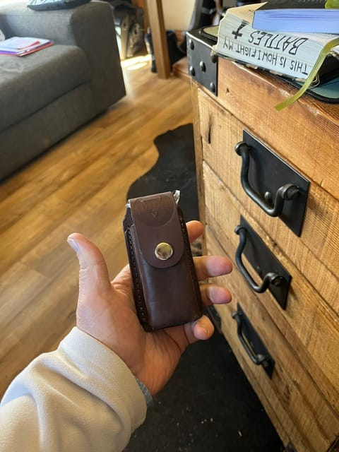 Customer photo review of Custom leather pouch for the TerraTAC™ x14 Multitool