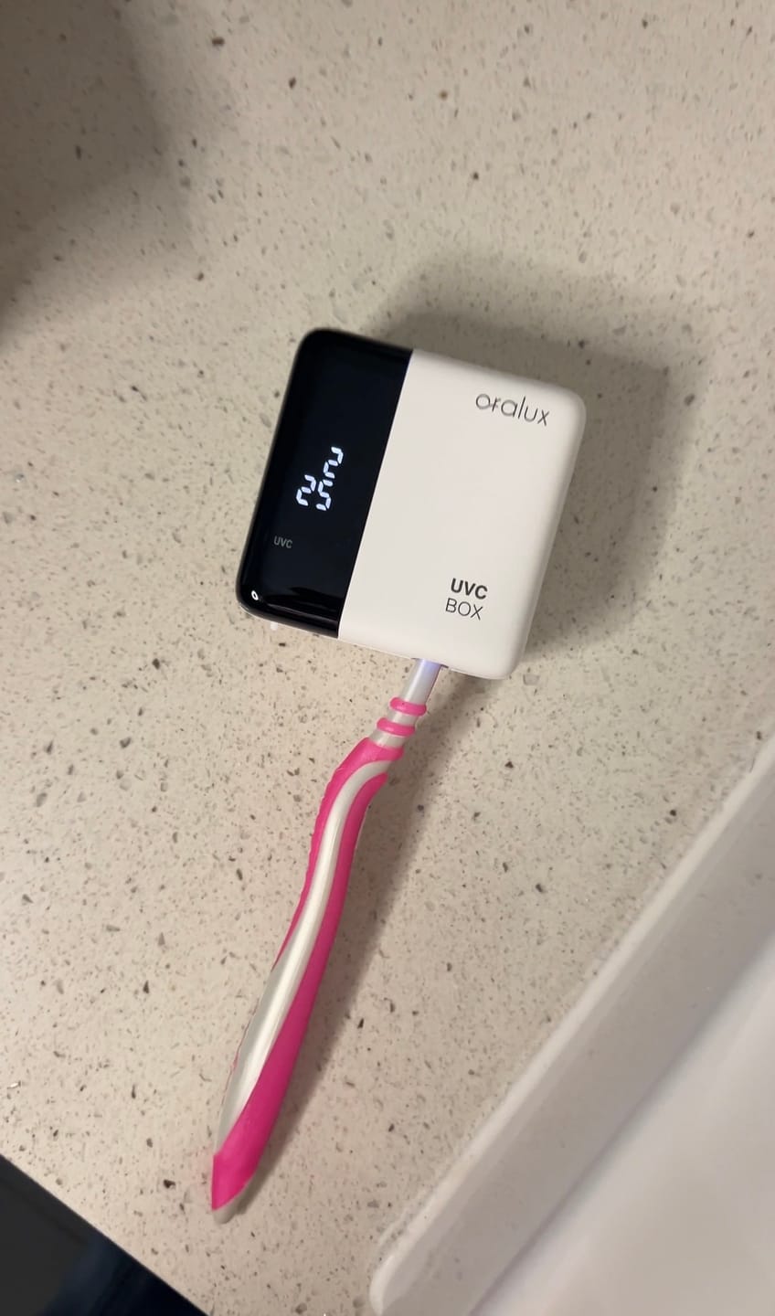 Customer photo review of UV-C Toothbrush Sanitizer
