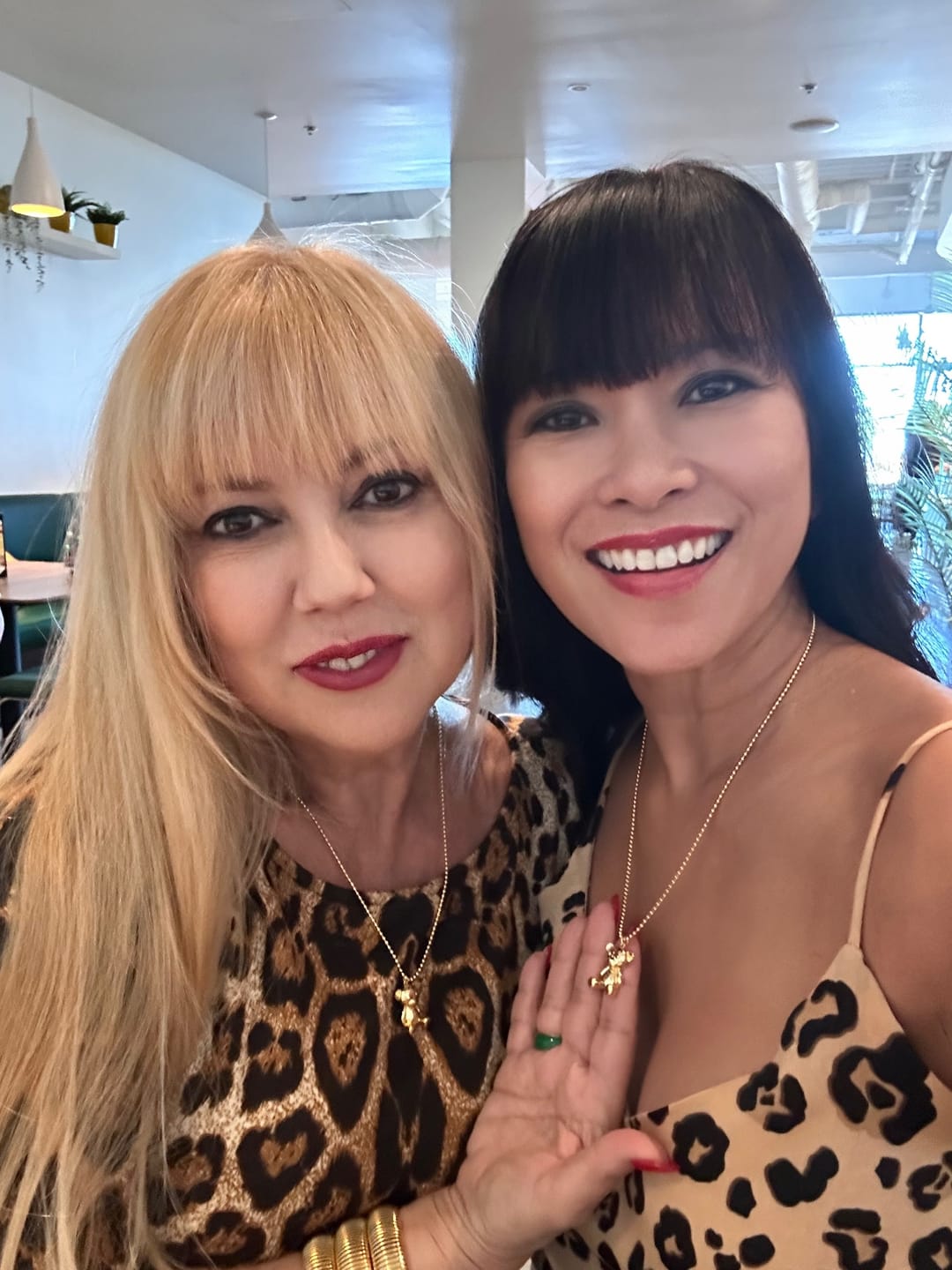 Customer photo review of Ella Teddy Bear Necklace