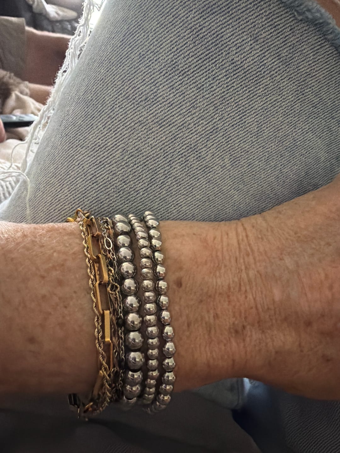 Customer photo review of Caicos Beaded Bracelet
