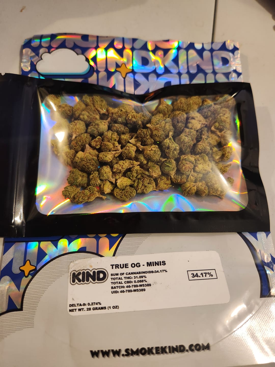Customer photo review of True OG - Minis - 28 Grams - Indica