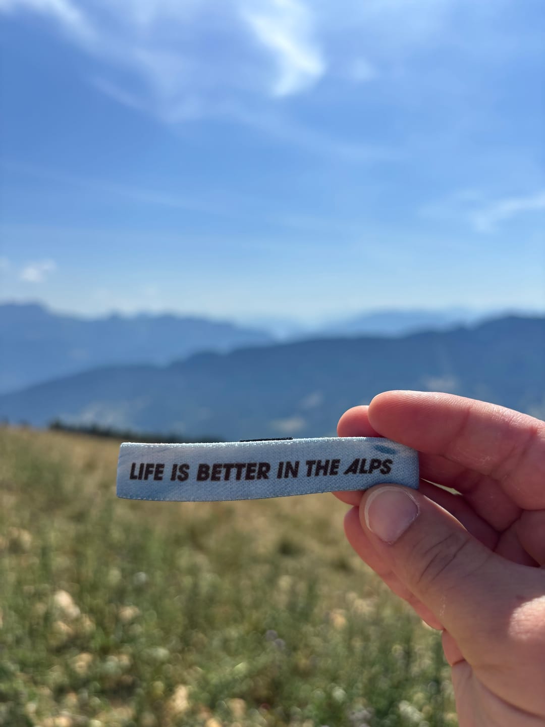 Customer photo review of Life is better in the Alps - Winter - Elastisches Armband