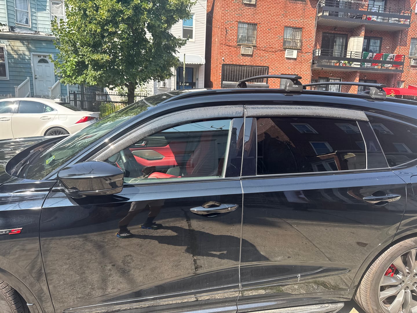 Customer photo review of 2022-2026 MDX carbon fiber window visors