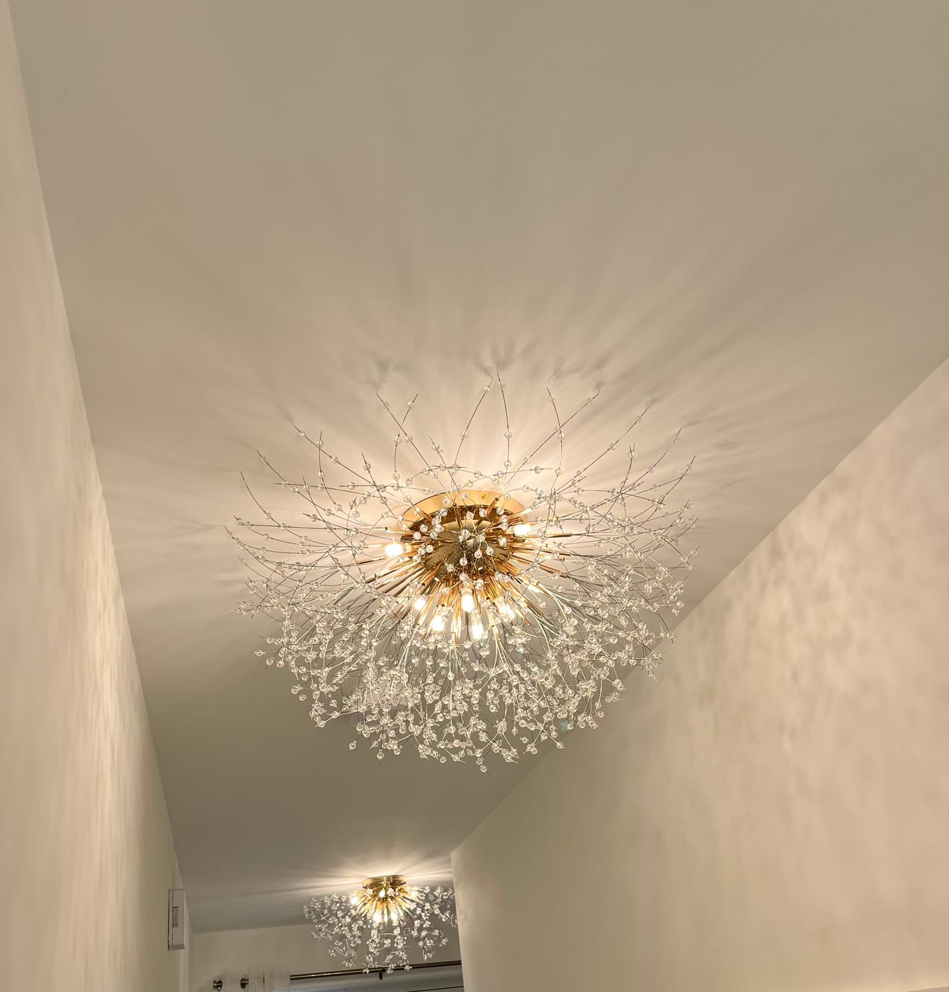 Customer photo review of Modern Beaded Sputnik Flush Mount Ceiling Light