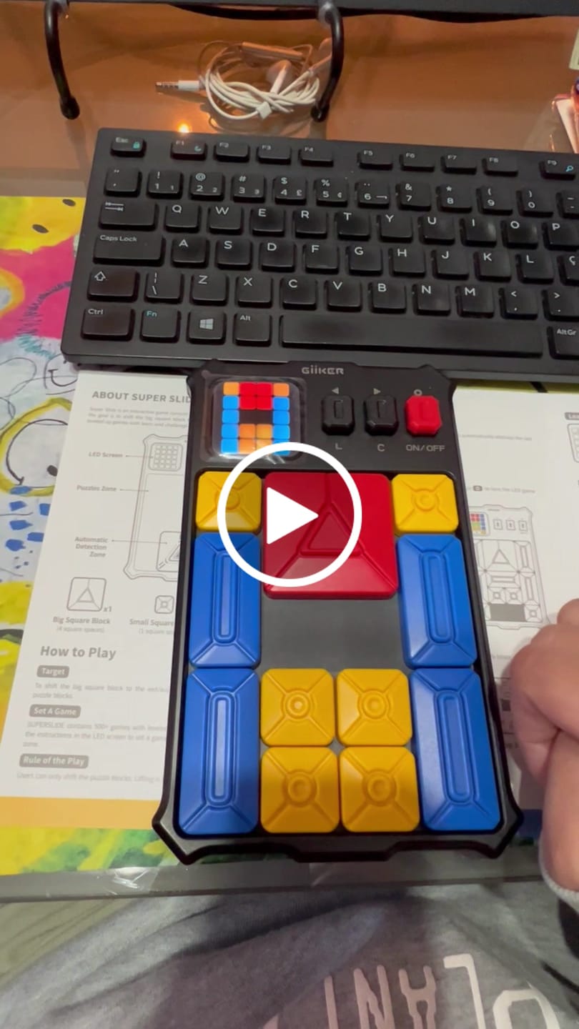 Customer video review of GiiKER Super Slide Puzzle Games