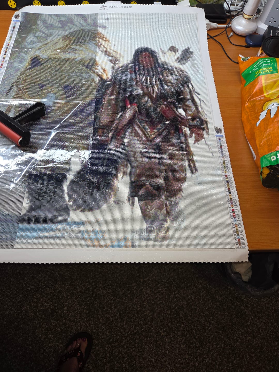 Customer photo review of Worlds Best Customized Diamond Painting Kit