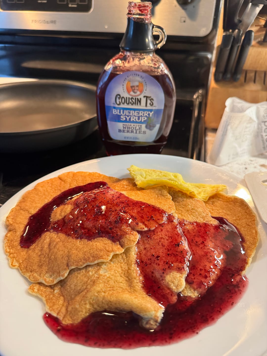 Customer photo review of Cousin T's 250th Anniversary Pancake & Waffle Mix (2 Pack)