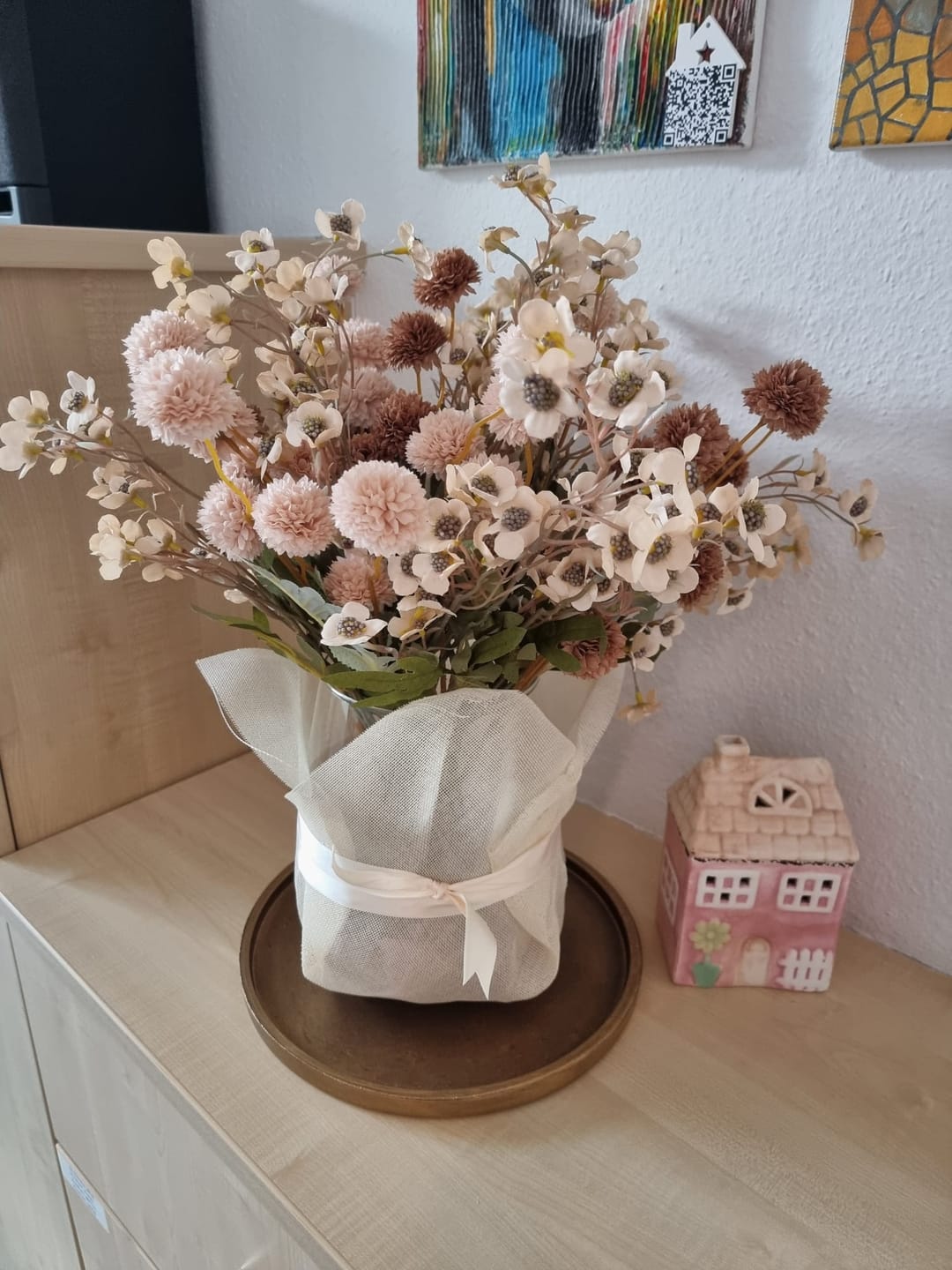 Customer photo review of Wax Arrangement - Crème mix