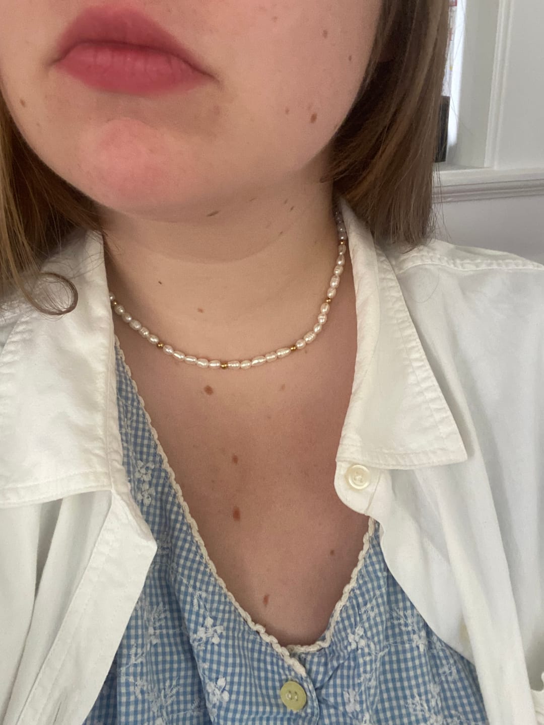 Customer photo review of Aloha Pearl and Gold Choker (Bundle)