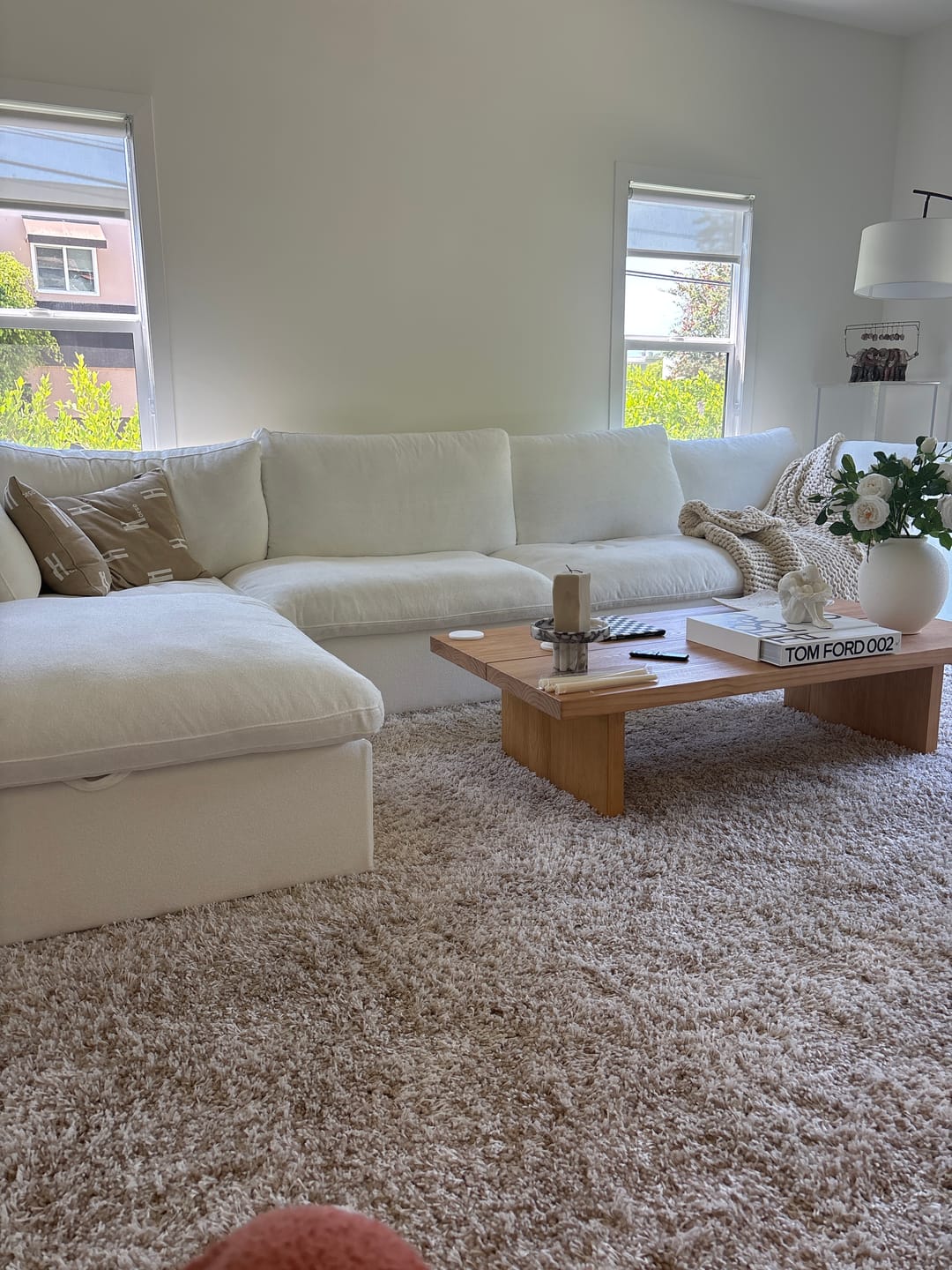 Customer photo review of Classic Modular 4-Seater Sectional in White