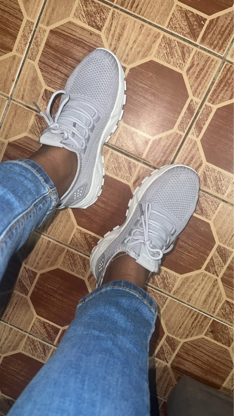 Customer photo review of Bella | Comfortable Orthopaedic Trainers