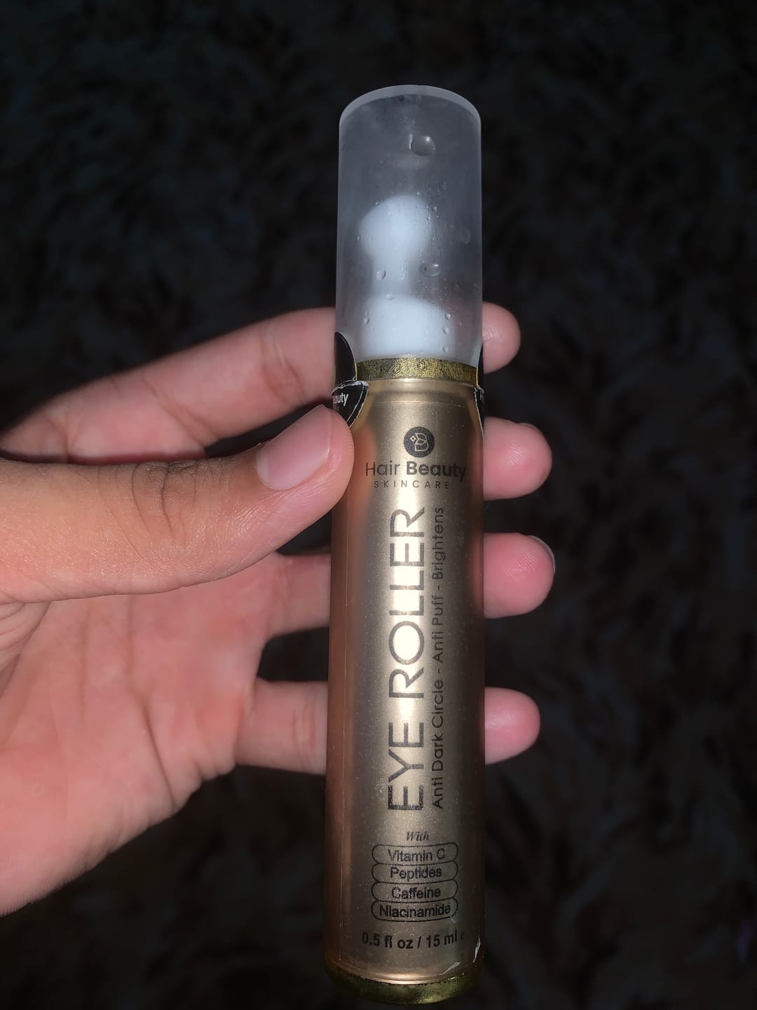 Customer photo review of Eye Roller | Eliminates Dark Circles & Puffy Eyes