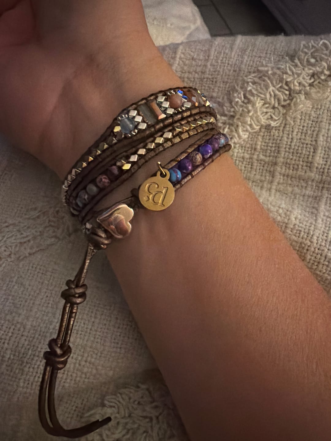 Customer photo review of Imperial Heart Protection Wrap Bracelet