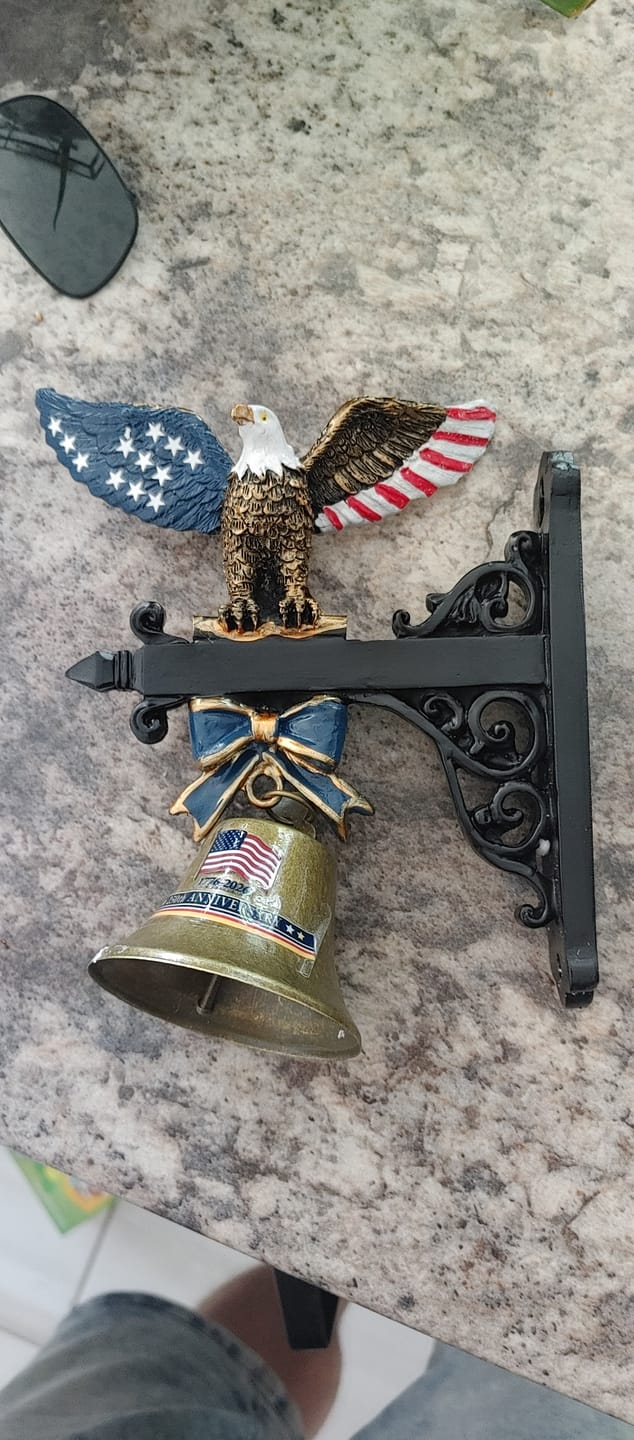 Customer photo review of 🔔 Ring in the Semiquincentennial: 1776-2026 "Spirit of Liberty" Eagle Bell