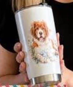 Customer photo review of Watercolor - Personalized Insulated Tumbler