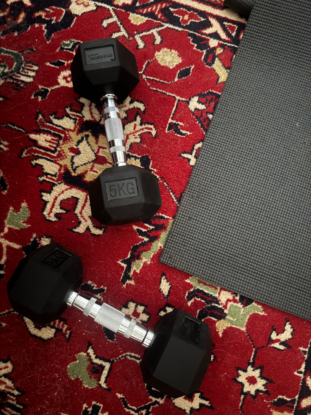 Customer photo review of משקולת יד משושה Dumbbell (1-50 ק''ג)