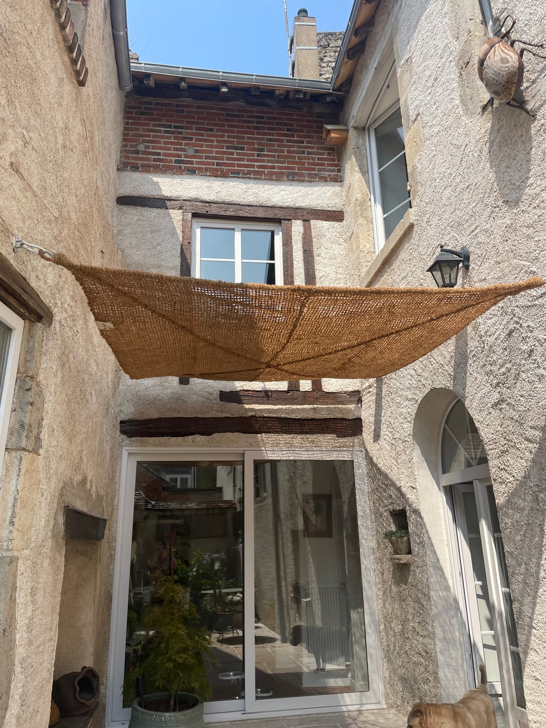 Customer photo review of Voile d'ombrage en fibre de coco
