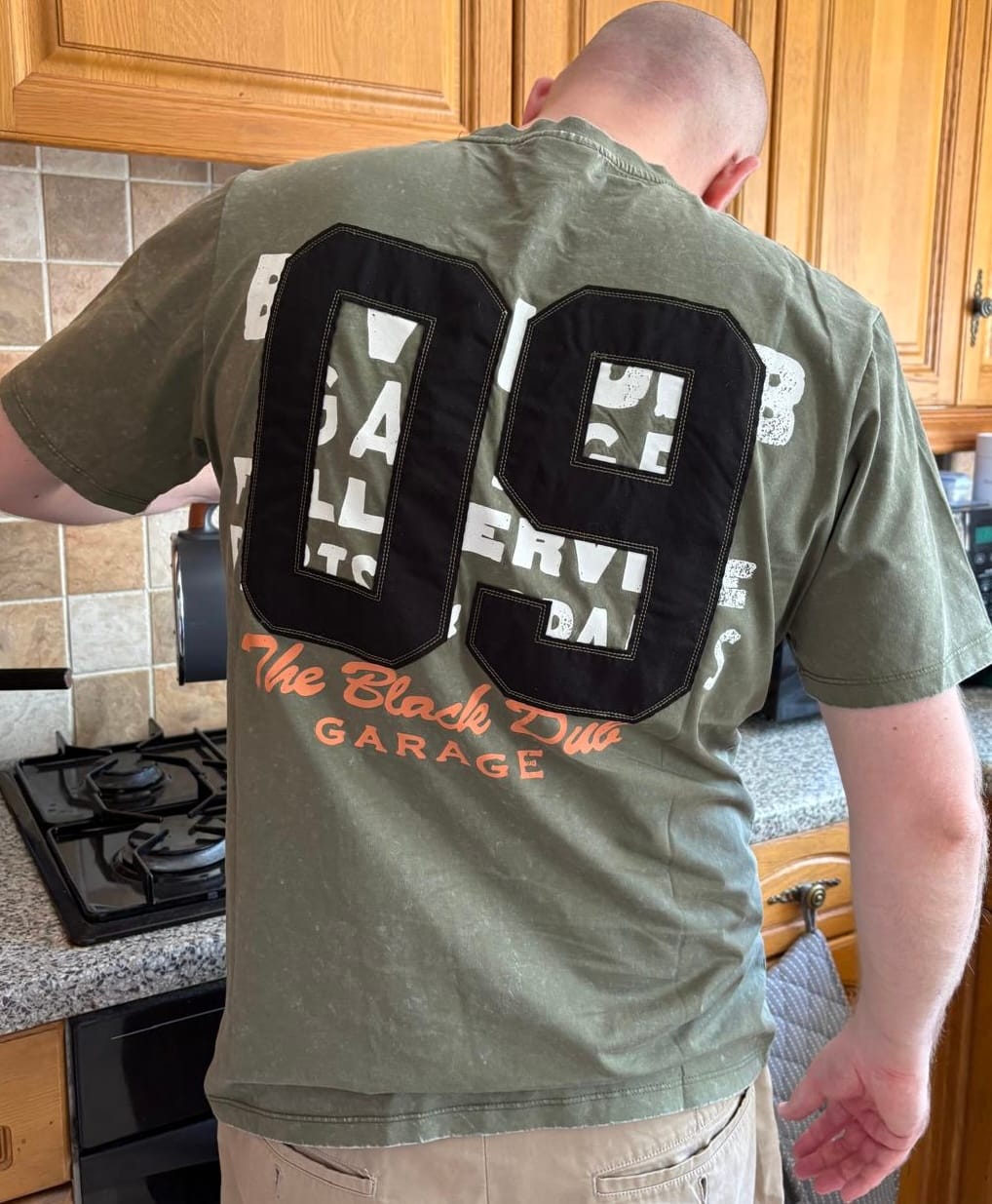 Customer photo review of Green Parts & Spares '09' Tee