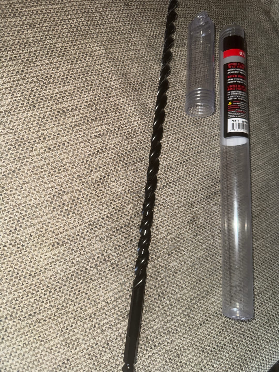 Customer photo review of WoodOwl | Ultra Smooth Wood Boring Auger Bit 18" Length