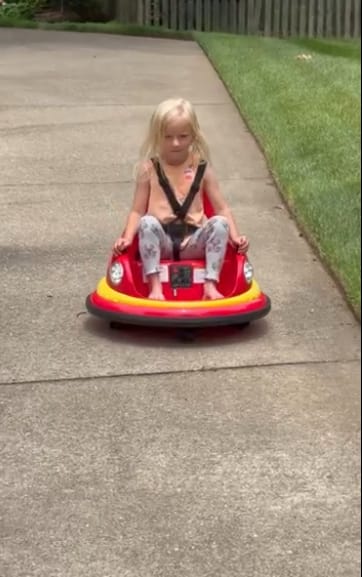 Customer photo review of Electric Bumper Car for Kids with Remote Controller