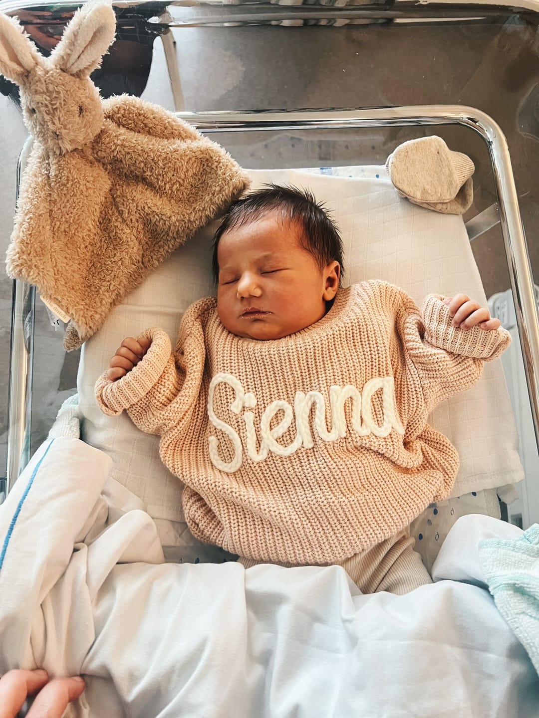 Customer photo review of Hand Knitted Personalized Sweater