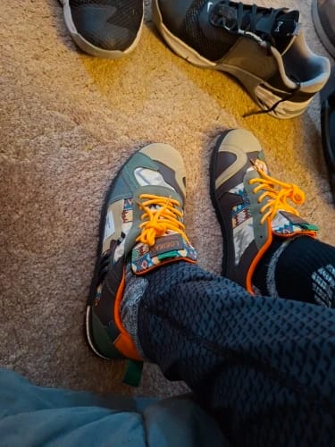 Customer photo review of Luca | Retro Colourblock Trainers