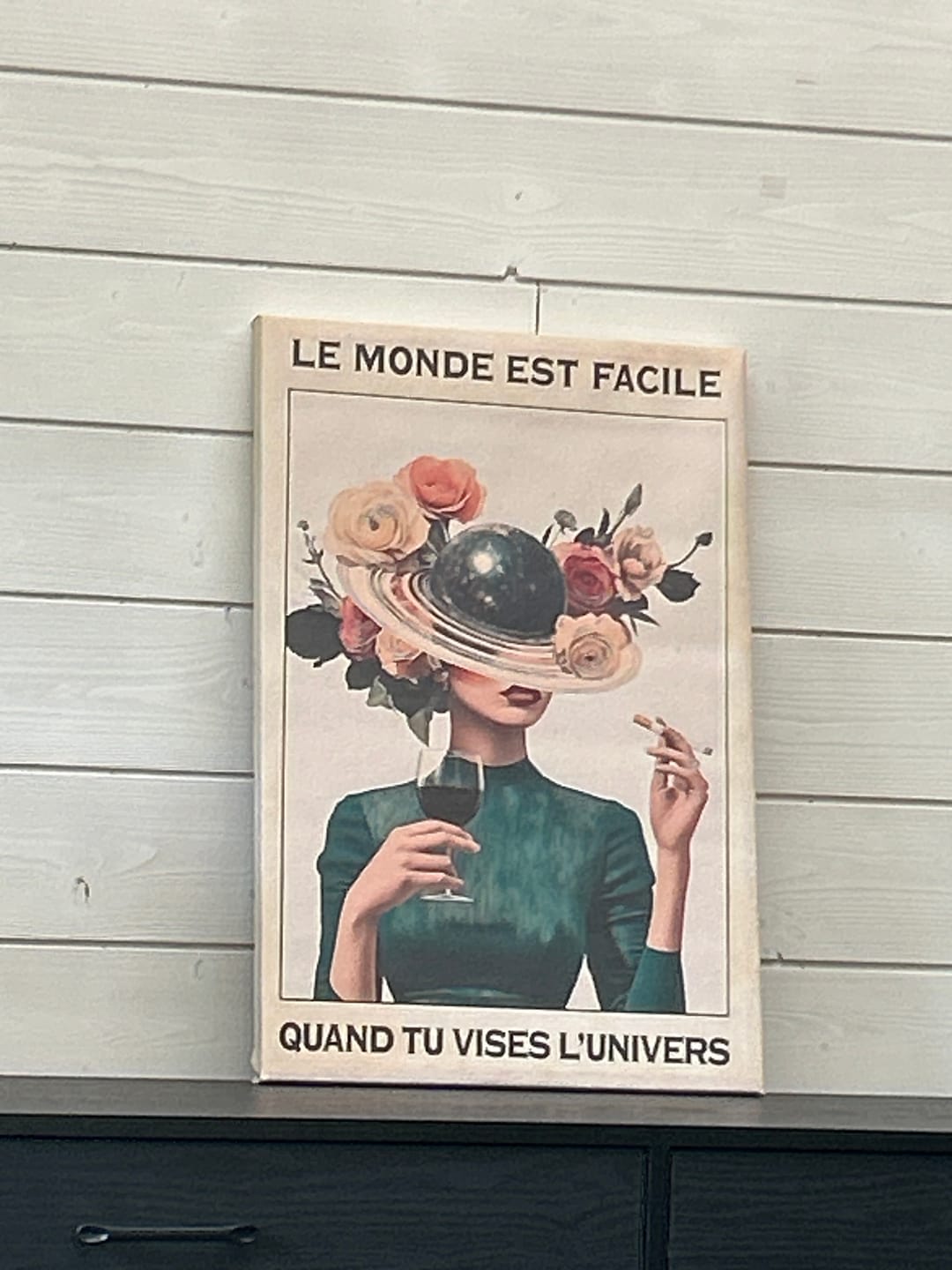 Customer photo review of Le monde est facile quand tu vises l'Univers