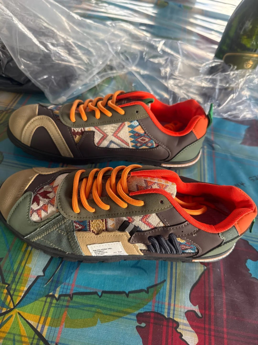 Customer photo review of Luca | Retro Colourblock Trainers
