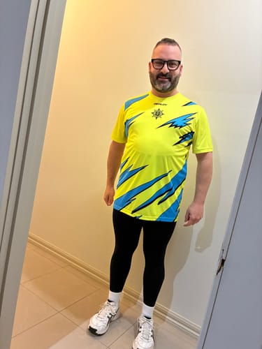 Customer photo review of Flight Jersey Lightning - Neon Yellow