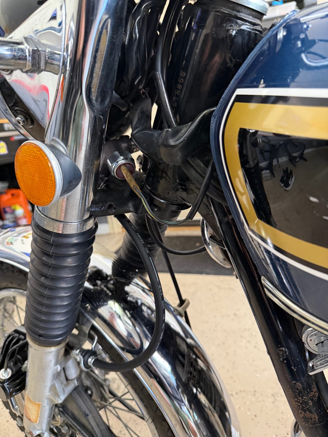 Customer photo review of Honda CB Hydraulic Stop Light Switch ~ Replaces 35350-300-006