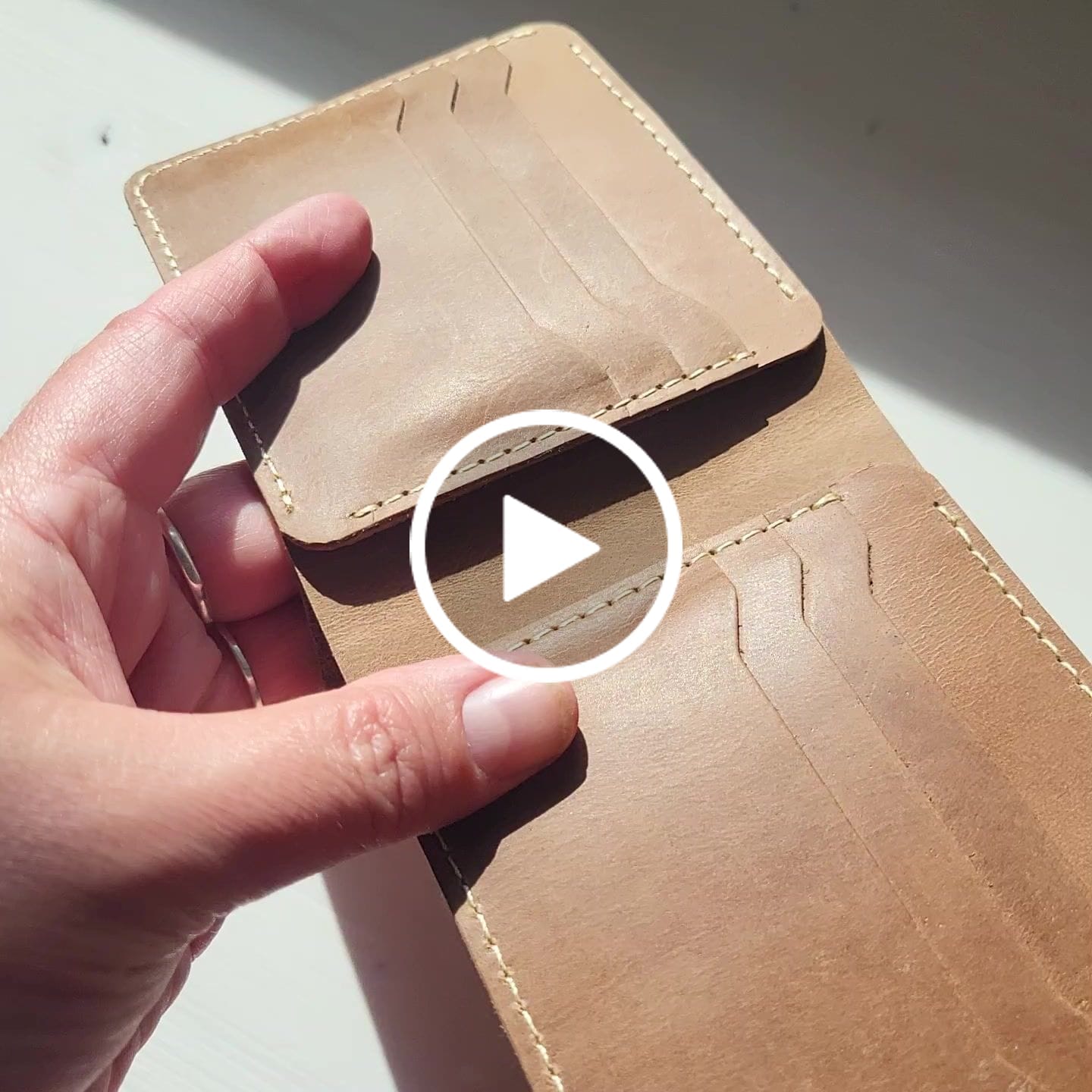 Customer video review of The Keystone Wallet - Olive Green Full-Grain Leather Wallet