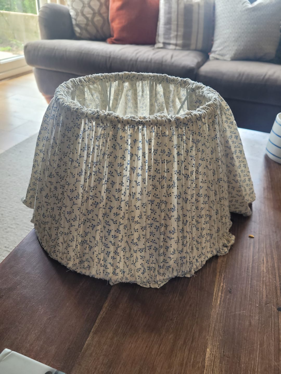 Customer photo review of Simple Flowers Cotton Seersucker Fabric