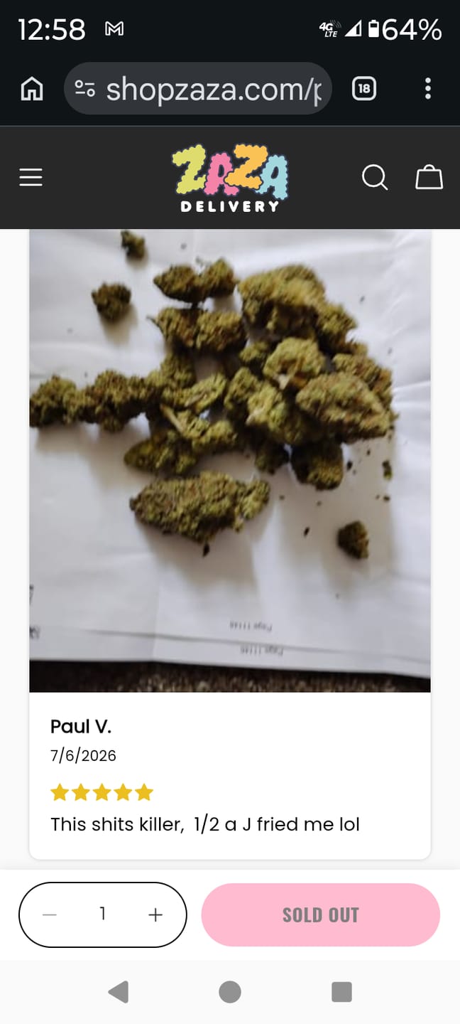 Customer photo review of Bubba Kush - 28 Grams - Indica