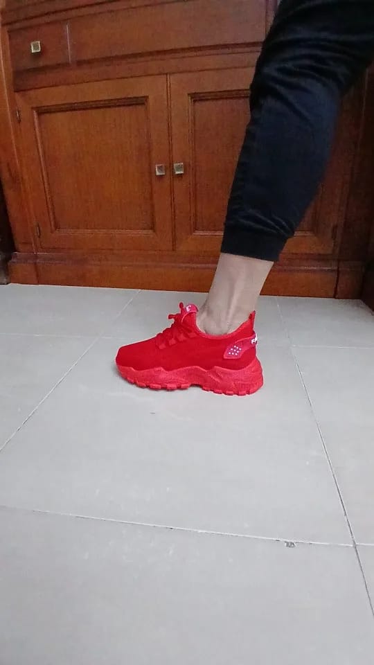 Customer photo review of Bella | Comfortable Orthopaedic Trainers